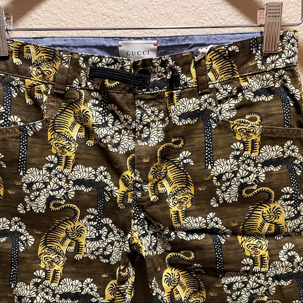 New Gucci Tiger Shorts Kids Size 10 Waist 28 - Picture 6 of 9